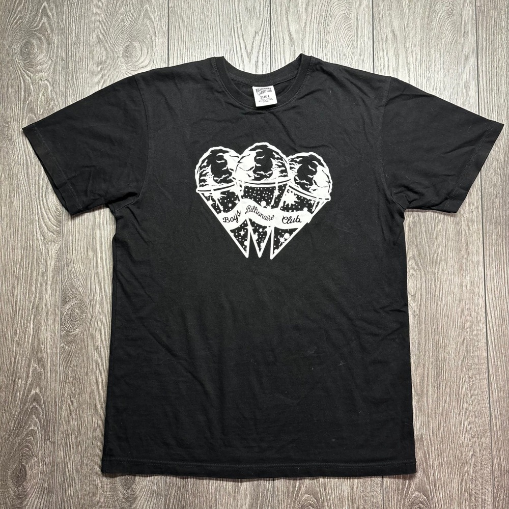 Billionaire Boys Club Mens Black Ice Cream Cone Graphic T-Shirt Large RN 98011